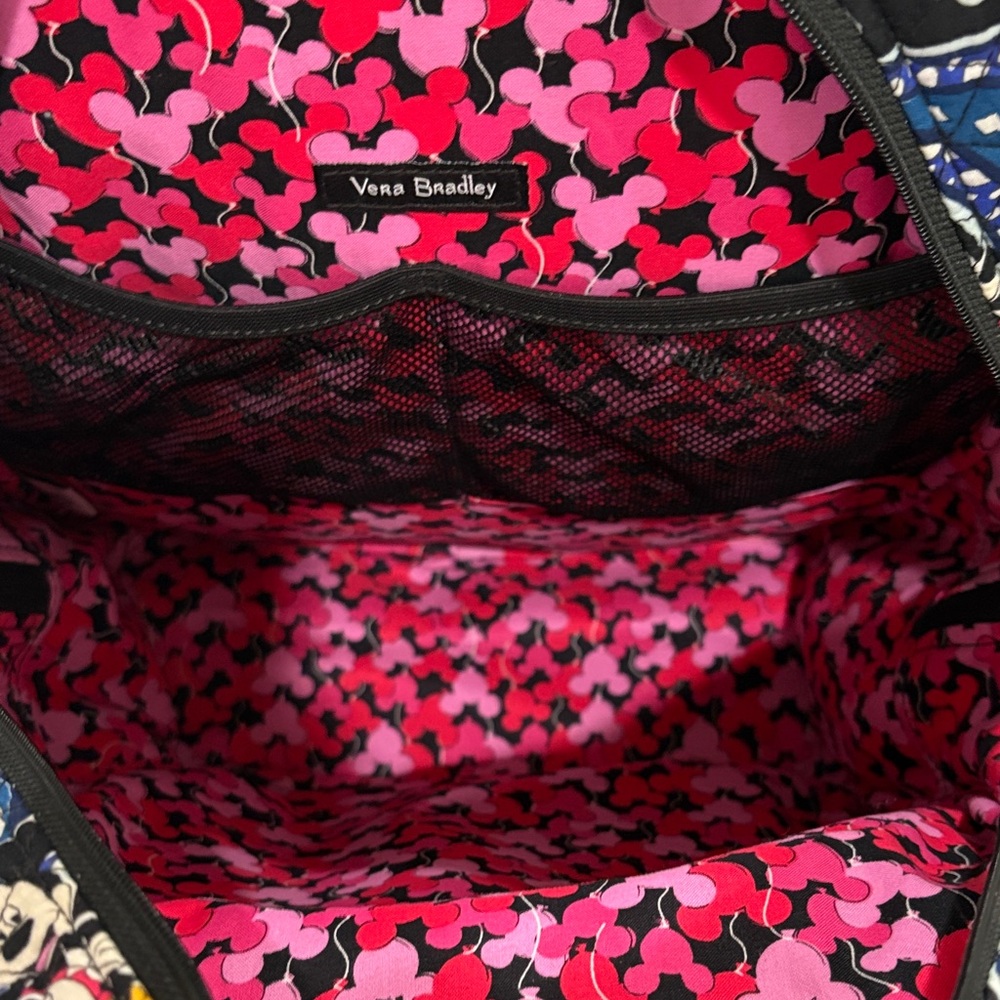 Vera Bradley Disney Paisley Mickey Mouse Backpack - Black and Pink - Picture 8 of 9